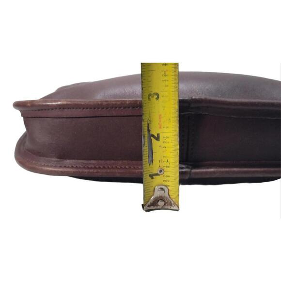 Vtg Y2K Coach Ergo Mini 9020 Mahogany Brown W/ Leather Tag Charm Excellent Cond - Picture 11 of 16